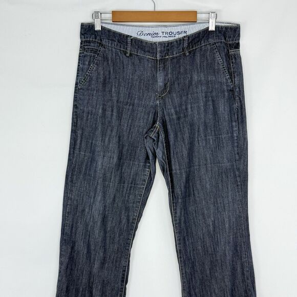Tommy Hilfiger Denim Trousers Womens Size 8 Blue Gray Stretch Casual Straight - Picture 2 of 16